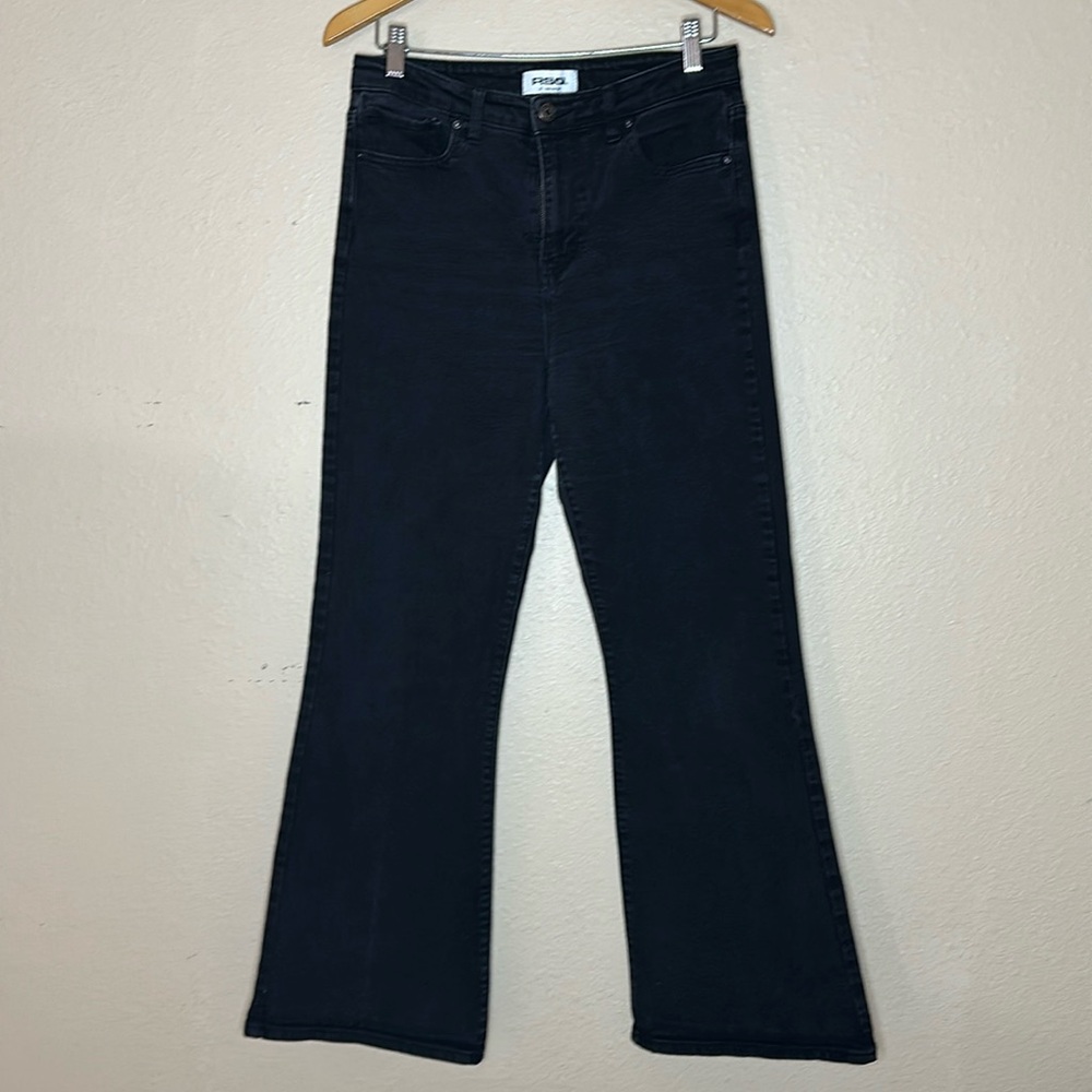 RSQ 30 inch high-rise flare, black jeans